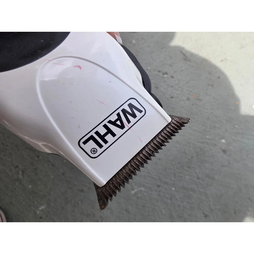 Wahl Color Pro Corded Hair Clipper Electric Trimmer White Black 79300-1001 Z1‎